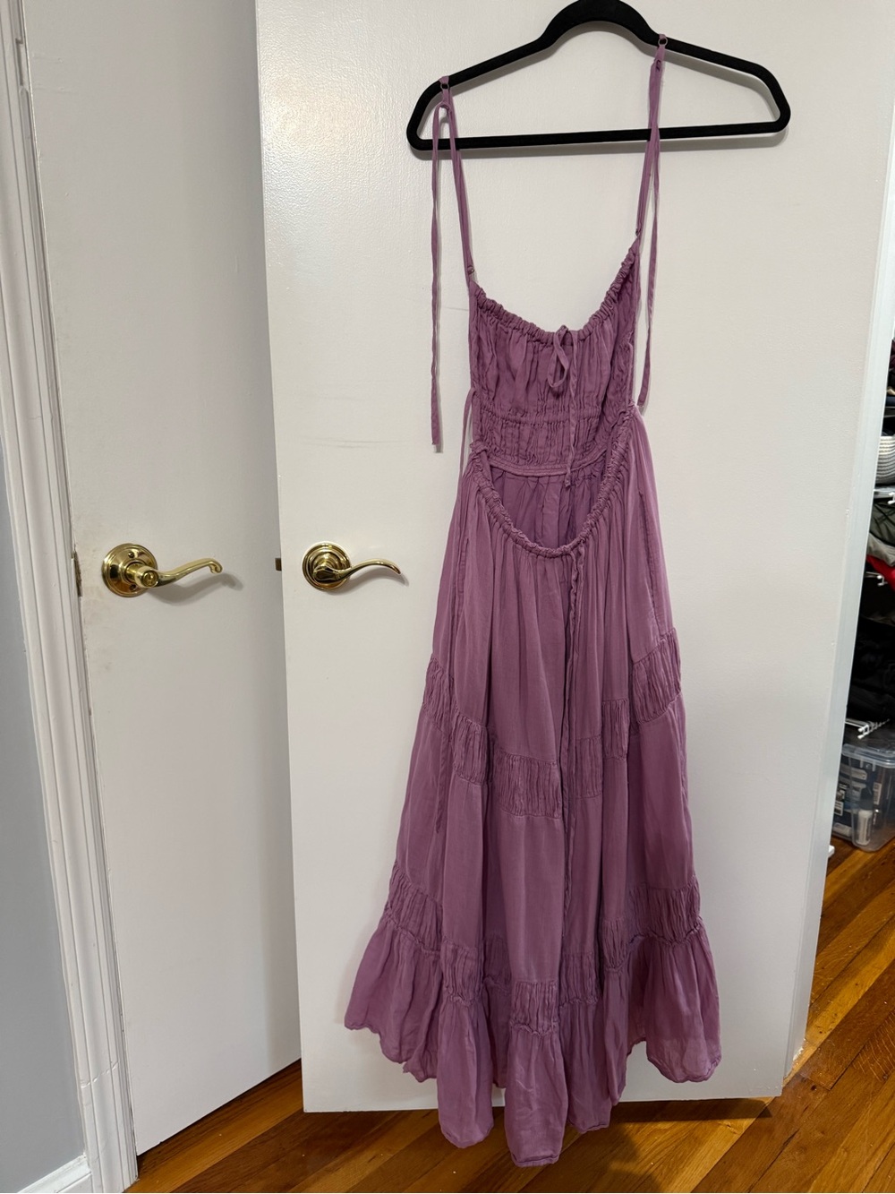 Free People Mauve/Purple Tiered Maxi Dress